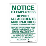 Lyle Safety Sign,10 inx7 in,Plastic U5-1572-NP_7X10