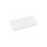 Flambeau Compartment Box,Snap,Clear,1 3/8 in T219