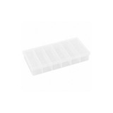 Flambeau Compartment Box,Snap,Clear,1 3/8 in T203