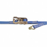 Kinedyne Tie Down Strap,Wire-Hook,Blue 711281/45PKGRA