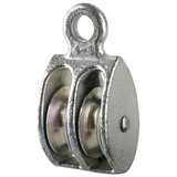 Peerless Hardware Pulley Block,Fixed Eye,3/8 in Rope dia. 3-080-04-86-