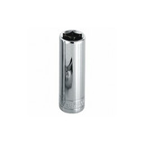 Sk Professional Tools Socket, Steel, Chrome, 7/16 in 40814