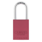 Abus Keyed Padlock, 29/32 in,Rectangle,Red  83AL/40 (200) KA Red