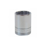 Sk Professional Tools Socket, Steel, Chrome, 24 mm 40324