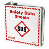 Ghs Safety Binder,Safey Data Sheets,English GHS1008