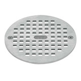 Oatey Floor Grate,Nickel,5 in. Pipe dia. 80050