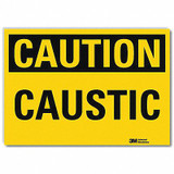 Lyle Caution Sign,5 in x 7 in,Rflct Sheeting  U4-1001-RD_7X5