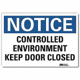 Lyle Notice Sign,10x14in,Reflective Sheeting U5-1112-RD_14X10