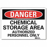 Lyle Danger Sign,7inx10in,Reflective Sheeting U3-1166-RD_10X7