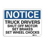 Lyle Notice Sign,7 in x 10 in,Aluminum U5-1581-RA_10X7