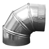 Greenseam 90 Degree Elbow,12" Duct Size GRAE1290GA24