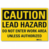 Lyle Caution Sign,5inx7in,Reflective Sheeting U4-1485-RD_7X5