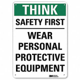 Lyle Safety Sign,10 inx7 in,Aluminum U7-1331-RA_7X10