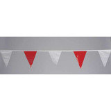 Cortina Safety Products Pennants,Vinyl,Red/White,60 ft. 03-401-60