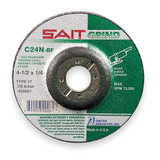 United Abrasives/Sait DepressedGrindWhl,7/8"CN,UnthreadHle 20092