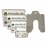 Maudlin Products Slotted Shim,Tabbed,0.003" Thk,2" L,PK20 MSA003-20