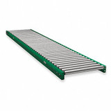 Ashland Conveyor Roller Conveyor,10 ft. L,10" BF,Steel 10F10KG03B10