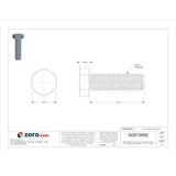 Manufacturer Varies HxHdCpScrw,SS,1.25",3/8"-16,50PK U51000.037.0125