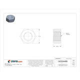 Manufacturer Varies Hex Nut,3/8-16,Gr 316,SS,Plain,PK50 U55081.037.0001