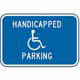 Lyle Handicapped Parking Sign,12" x 18" L-31-18HA
