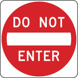 Lyle Do Not Enter Traffic Sign,30" x 30" R5-1-30HA