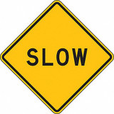 Lyle Slow Traffic Sign,24" x 24" LW8-12-24HA