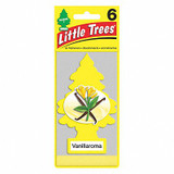 Little Trees Air Freshener,Card w/String,Yellow,PK6 U6P-10105