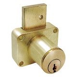 Compx National Remov Core Lock,Gold,Rectang C8178-915-4