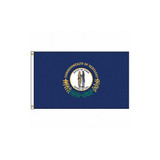 Nylglo Kentucky Flag,5x8 Ft,Nylon  141980