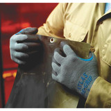 Showa Coated Gloves,Black-Gray,M 330M-08