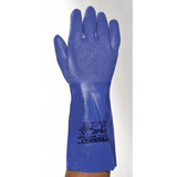 Showa Chemical Resistant Gloves,Blue,Sz 10,PR NSK24-10