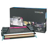 Lexmark™ C734a2mg Toner, 6,000 Page-Yield, Magenta C734A2MG