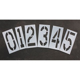 Rae Pavement Stencil,24 in,Number Kit,1/16 STL-116-8240