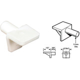 Prime-Line 5mm White Plastic Mini Shelf Support (8 Count) U 10142