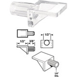 Prime-Line 1/4 In. Dia. x 7/8 In. L. Clear Butyrate Shelf Support 8 Count)
