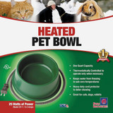 Farm Innovators 1 Qt. Plastic Heated Pet Bowl QT-1