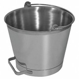 Sani-Lav Dairy Pail,12 1/4 in Dia,SS P13H