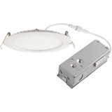 6 In. New Construction IC Rated White CCT Tunable Slim LED Downlight, 1100 Lm.