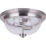 Home Impressions 13 In. Brushed Nickel LED Flush Mount Ceiling Light Fixture