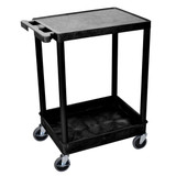 Manufacturer Varies Utility Cart,300 lb. Cap.,Resin,2 Shlvs STC21-B