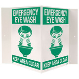 “Emergency Eye Wash” Plastic Sign