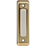 Heath Zenith Wired Polished Brass Doorbell Push-Button 18000112