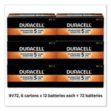Duracell® Coppertop Alkaline 9v Batteries, 72/carton MN1604CT