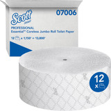 Scott Essential Jumbo Roll Coreless Toilet Paper (12 Rolls)