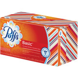 Puffs Basic 180 Count 2-Ply White Facial Tissue 87611 Pack of 24