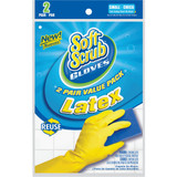 Soft Scrub Small Latex Rubber Glove (2-Pack) 12321-26