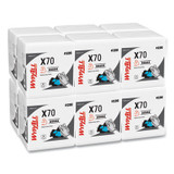 WypAll® X70 Cloths, 1/4 Fold, 12.5 x 12, White, 76/Pack, 12 Packs/Carton 41200
