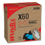 WypAll® General Clean X60 Cloths, POP-UP Box, 8.34 x 16.8, White, 118/Box 34790