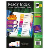 Avery® INDEX,RI10TAB,TOCRCY3,AST 11082