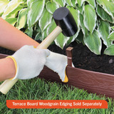 Master Mark 4 In. H. x 40 Ft. L. Brown Terrace Board Lawn Edging 94340 702278